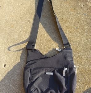 Never Used Black Baggallini Pocket Crossover Crossbody Fabric Bag
